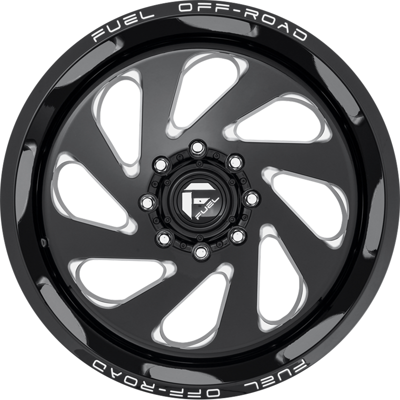 Fuel 20x12 D637 Vortex Gloss Black Milled -44mm