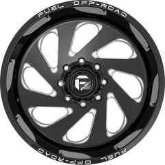 Fuel 20x12 D637 Vortex Gloss Black Milled -44mm