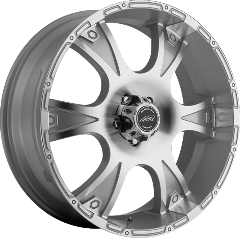 American Racing 17x8 AR889 Dagger Silver Machined +12mm