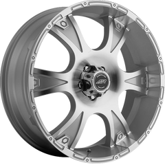 American Racing 17x8 AR889 Dagger Silver Machined +12mm