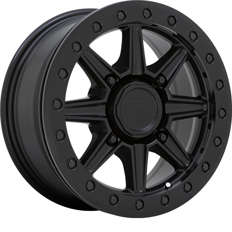 Black Rhino Powersports 15x7 Webb UTV Beadlock Matte Black +51mm