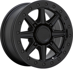 Black Rhino Powersports 15x7 Webb UTV Beadlock Matte Black +51mm