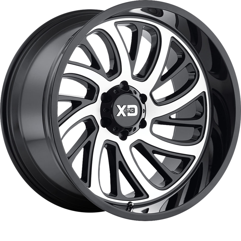 XD 20x10 XD826 Surge Gloss Black w/ Machined Face -24mm