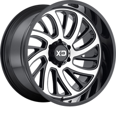 XD 20x10 XD826 Surge Gloss Black w/ Machined Face -24mm