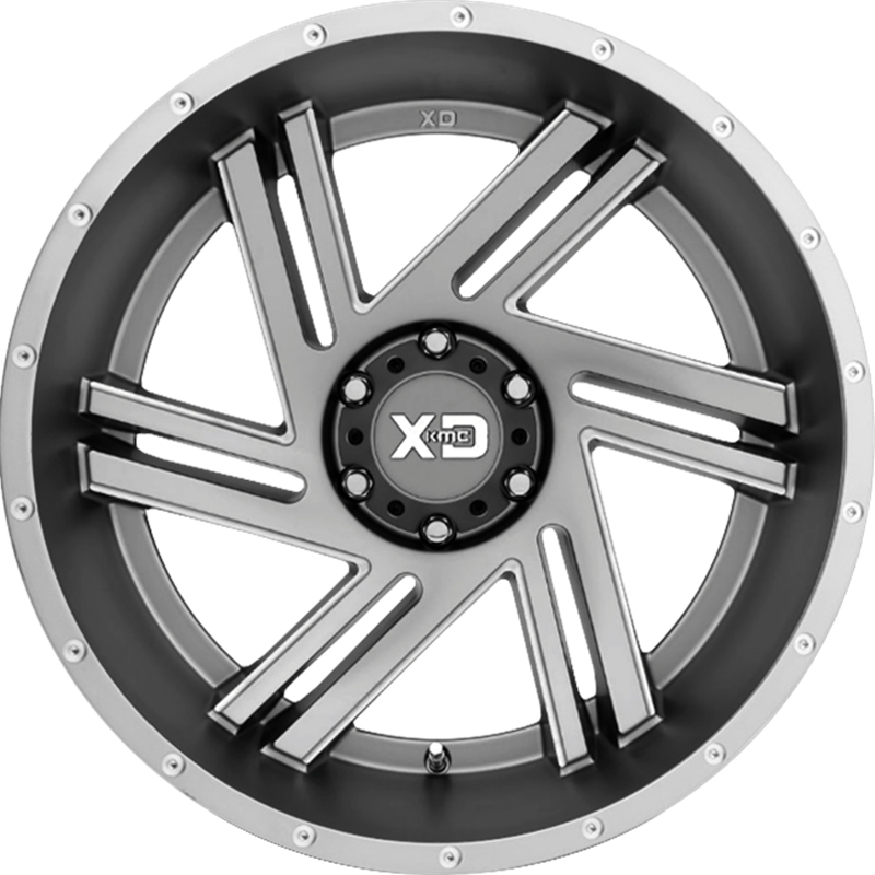 XD 17x9 XD835 Swipe Satin Gray Milled +18mm