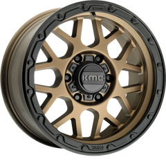 KMC 17x9 KM535 Grenade OR Matte Bronze w/ Matte Black Lip -12mm