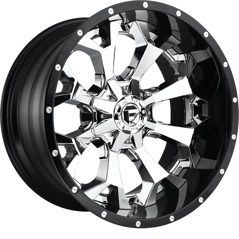 Fuel 20x12 D246 Assault Chrome Face w/ Gloss Black Lip -43mm