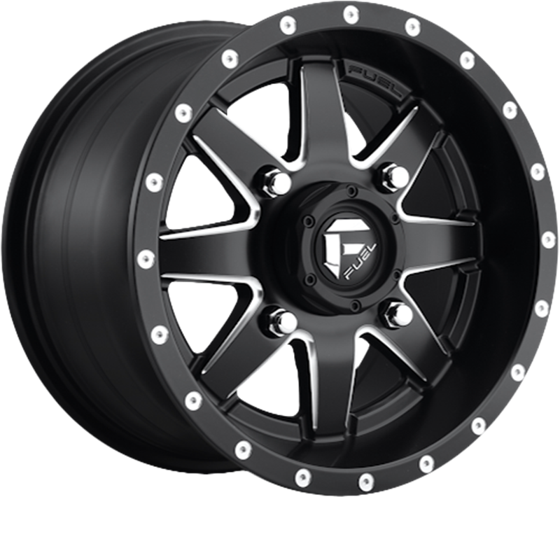 Fuel UTV 16x7 D538 Maverick Matte Black Milled +13mm