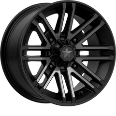 MSA Offroad Wheels 16x7 M40 Rogue Satin Black w/ Titanium Tint +10mm