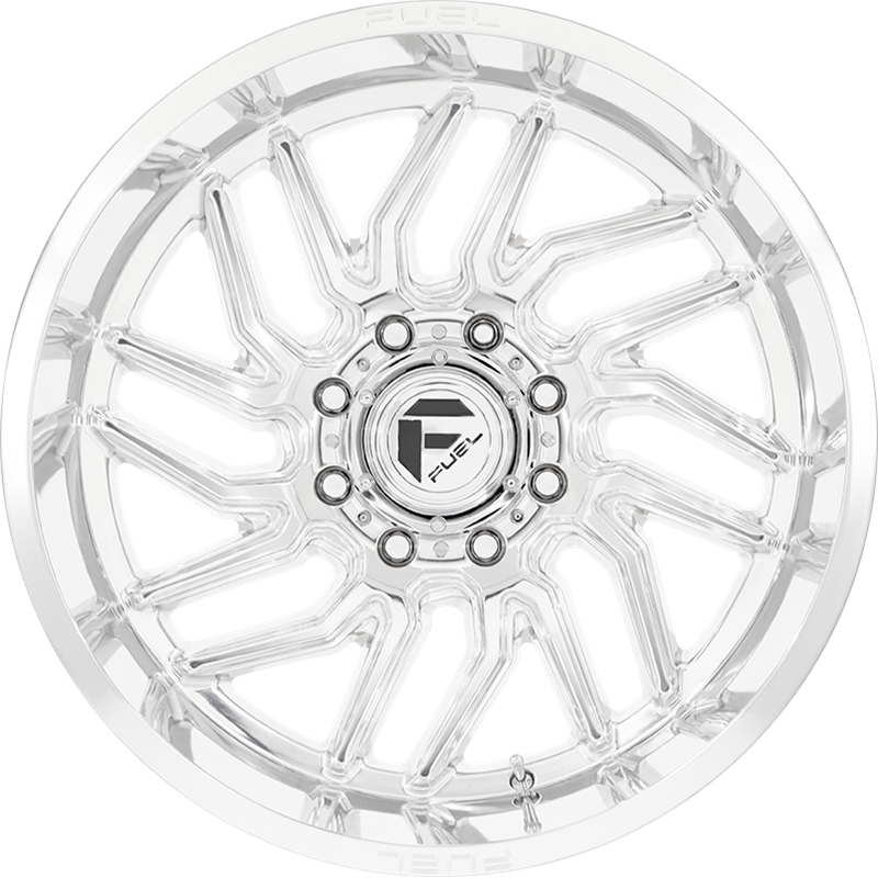 Fuel 20x10 D809 Hurricane Polished Milled -18mm