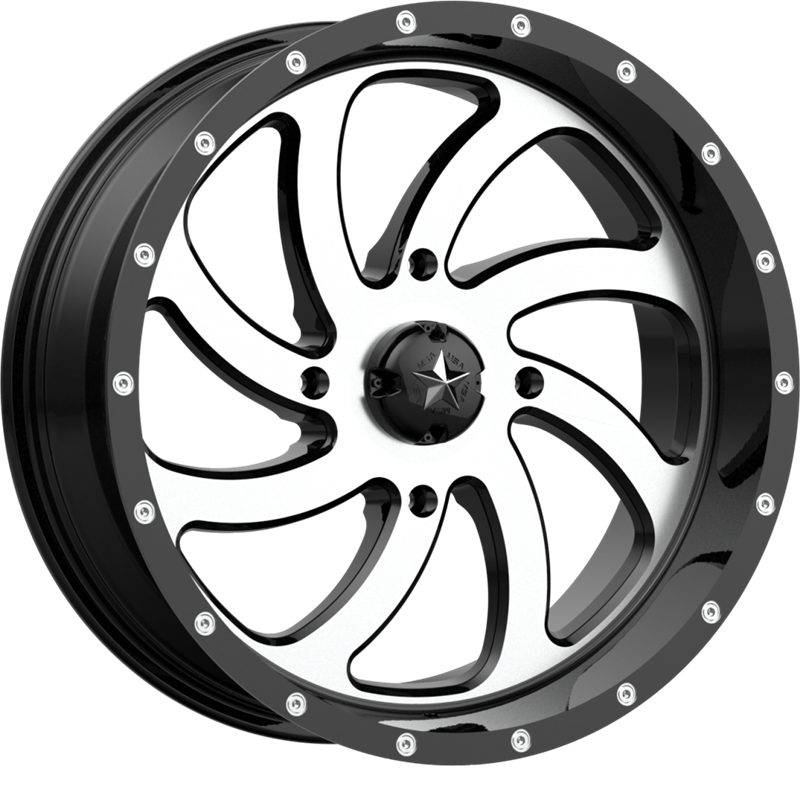 MSA Offroad Wheels 18x7 M36 Switch Gloss Black Machined +0mm