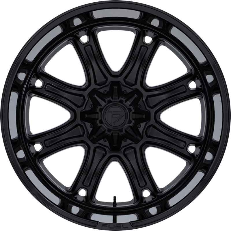 Fuel 20x9 Darkstar Matte Black w/ Gloss Black Lip +1mm