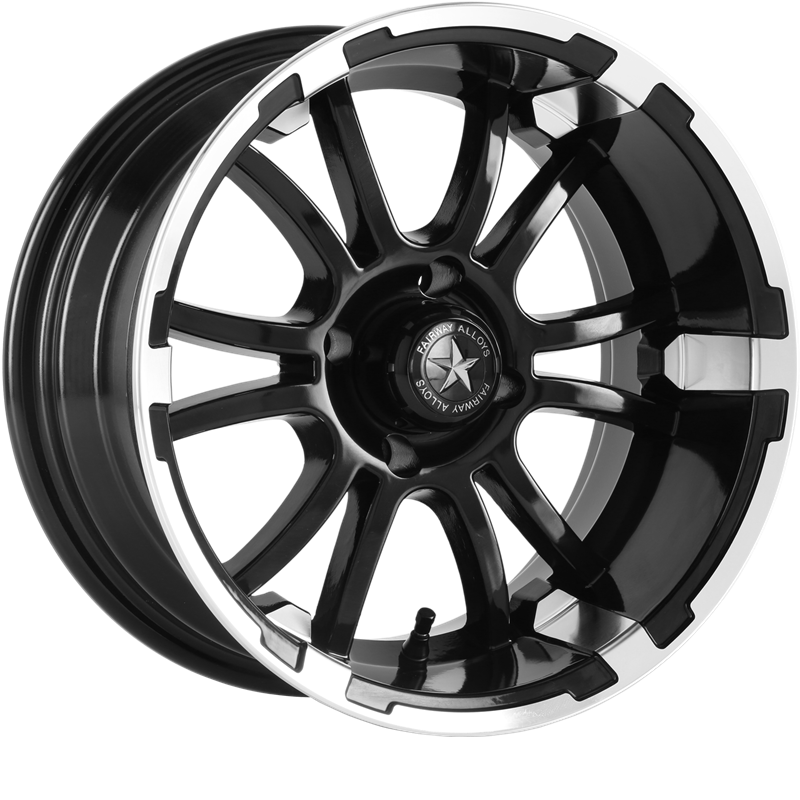 Fairway Alloys 14x6.5 FA134 Sixer Matte Black Machined -20mm