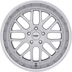 TSW 17x8 Valencia Silver w/ Mirror Cut Lip +45mm