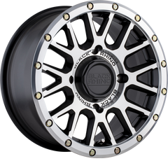 Black Rhino Powersports 15x7 La Paz UTV Semi Gloss Black w/ Machined Face +51mm