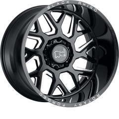 Black Rhino 20x9.5 Reaper Gloss Black w/ Milled Spokes -18mm