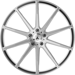 Asanti 20x10 ABL-20 Aries Brushed Silver +45mm