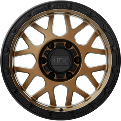 KMC 17x9 KM535 Grenade OR Matte Bronze w/ Matte Black Lip -12mm