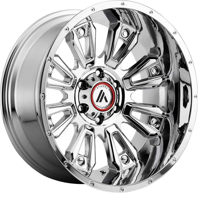 Asanti 20x9 AB808 Blackhawk Chrome -12mm