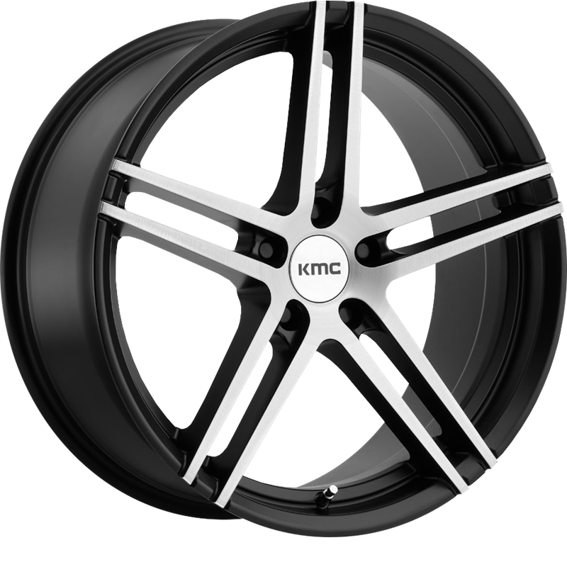 KMC 19x9.5 KM703 Monophonic Satin Black Brushed +35mm