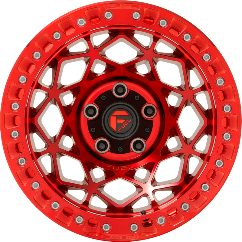 Fuel 17x9 D121 Unit Beadlock Candy Red -15mm