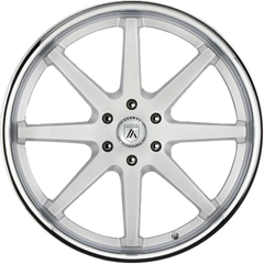 Asanti 20x9 ABL-32 Reverb Brushed Silver w/ Chrome Lip +30mm