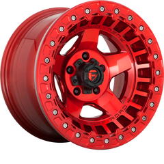 Fuel 17x9 D117 Warp Candy Red -15mm