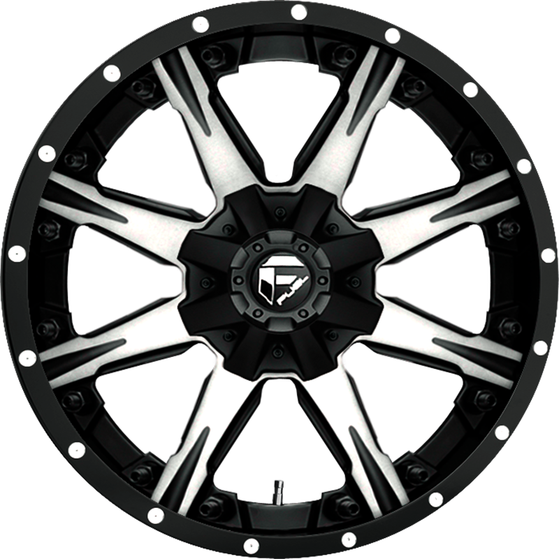 Fuel 20x10 D541 Nutz Matte Black w/ Machined Face -24mm