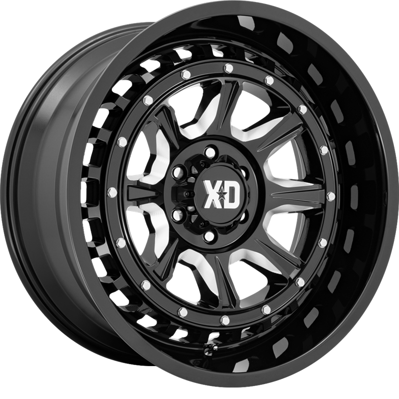 XD 20x10 XD866 Outlander Gloss Black Milled -18mm