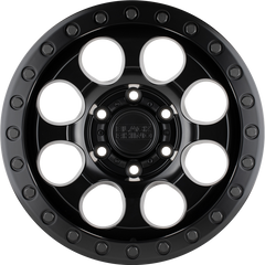 Black Rhino 17x9 Riot Matte Black w/ Black Bolts +12mm