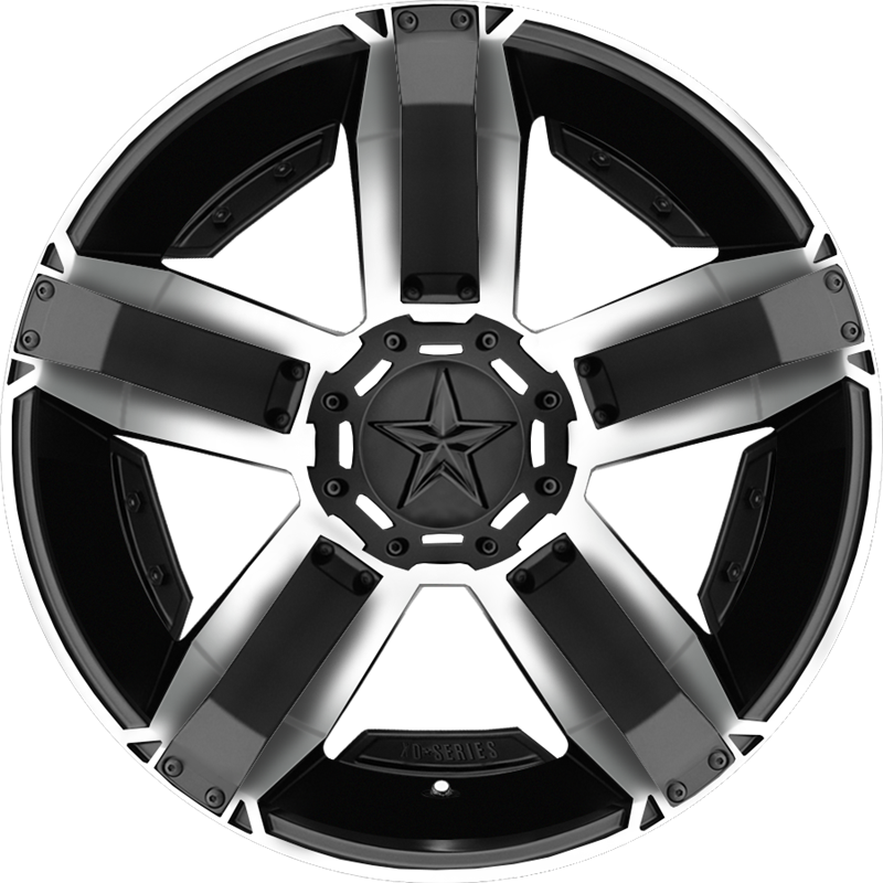 XD 20x10 XD811 Rockstar II Matte Black Machined -24mm