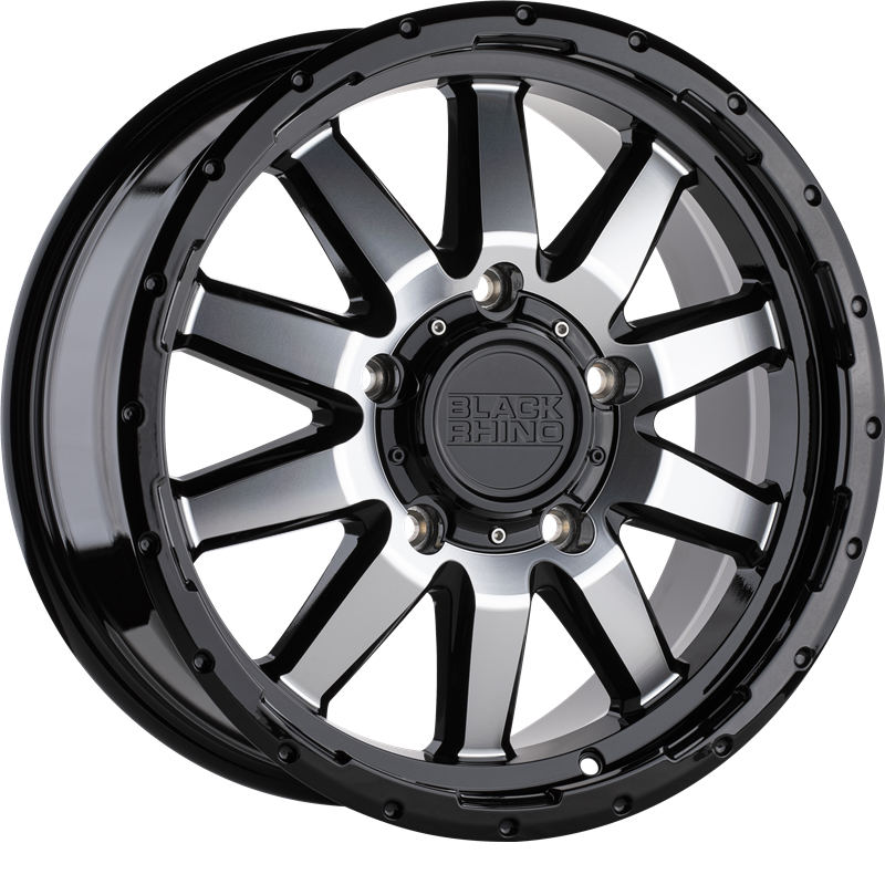 Black Rhino 17x7.5 Excursion Gloss Black w/ Mirror Face +45mm