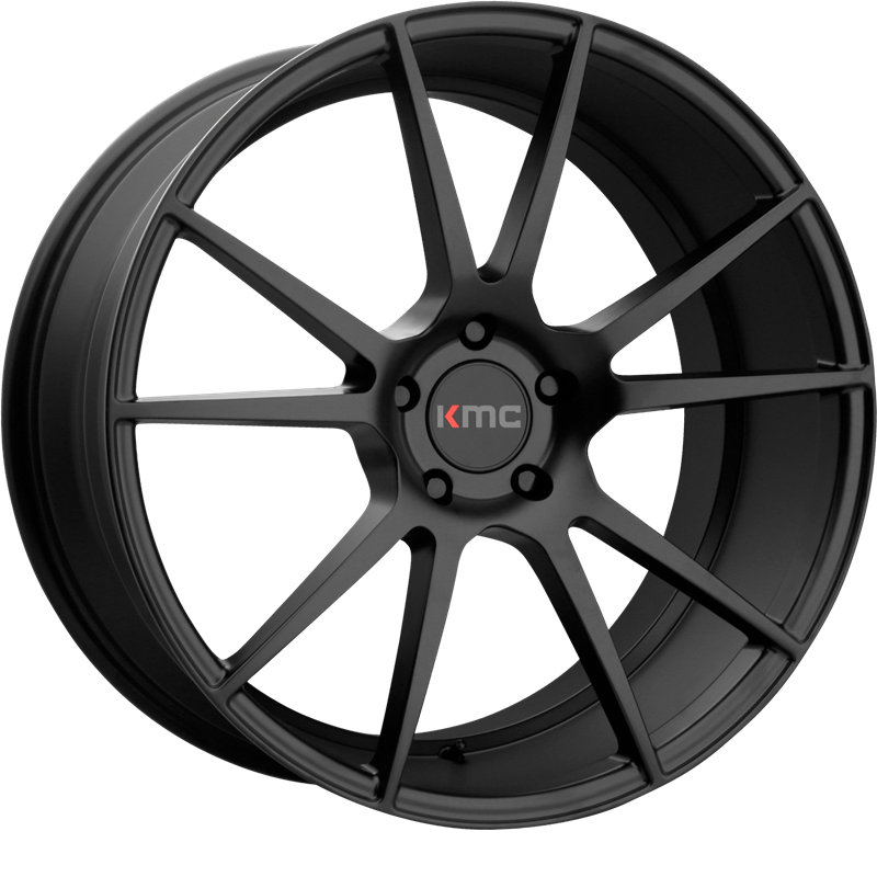 KMC 20x8.5 KM709 Flux Satin Black +35mm