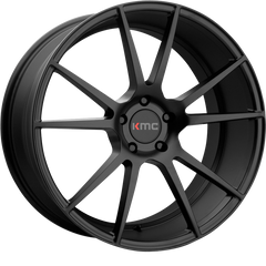 KMC 20x8.5 KM709 Flux Satin Black +35mm