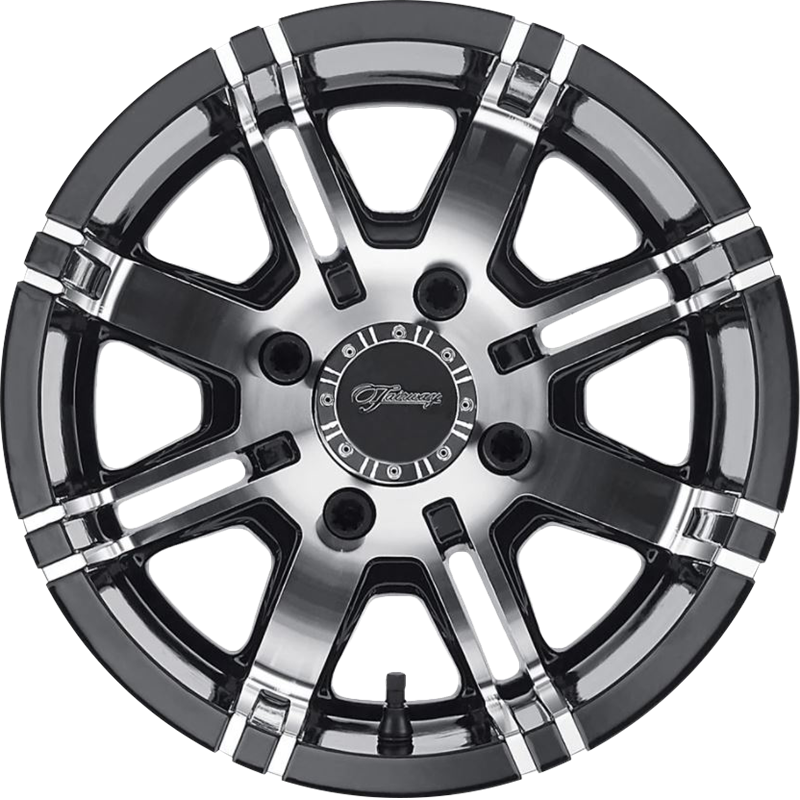 Fairway Alloys 12x7 FA119 Aggressor Gloss Black Machined -40mm