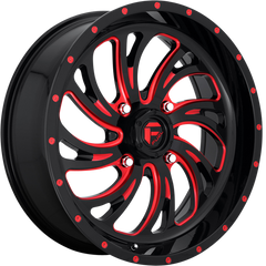 Fuel UTV 20x7 D642 Kompressor Gloss Black w/ Candy Red +13mm