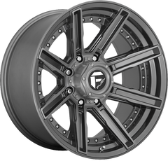 Fuel 20x9 D710 Rogue Brushed Gunmetal w/ Tinted Clear Coat +1mm