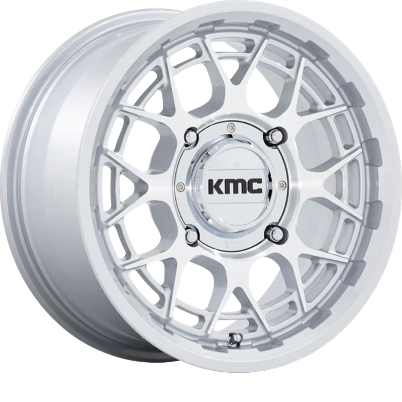 KMC Powersports 15x7 KS139 Technic UTV Gloss Silver Machined +38mm