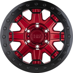 Black Rhino 17x8.5 Rift Beadlock Candy Red w/ Black Ring and Black Bolts +0mm