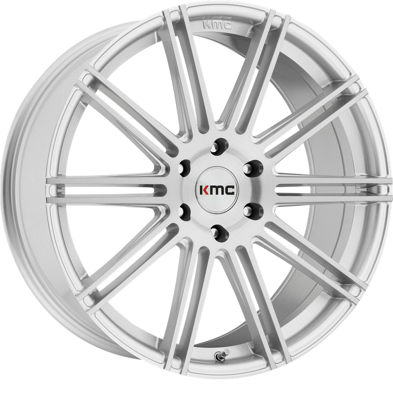 KMC 20x9 KM707 Channel Brushed Silver +30mm