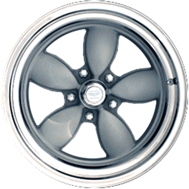 American Racing 17x8 VN402 Classic 200S Two-Piece Vintage Silver Center w/ Polished Barrel +6mm