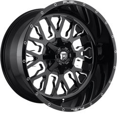 Fuel UTV 18x7 D611 Stroke Gloss Black Milled +13mm