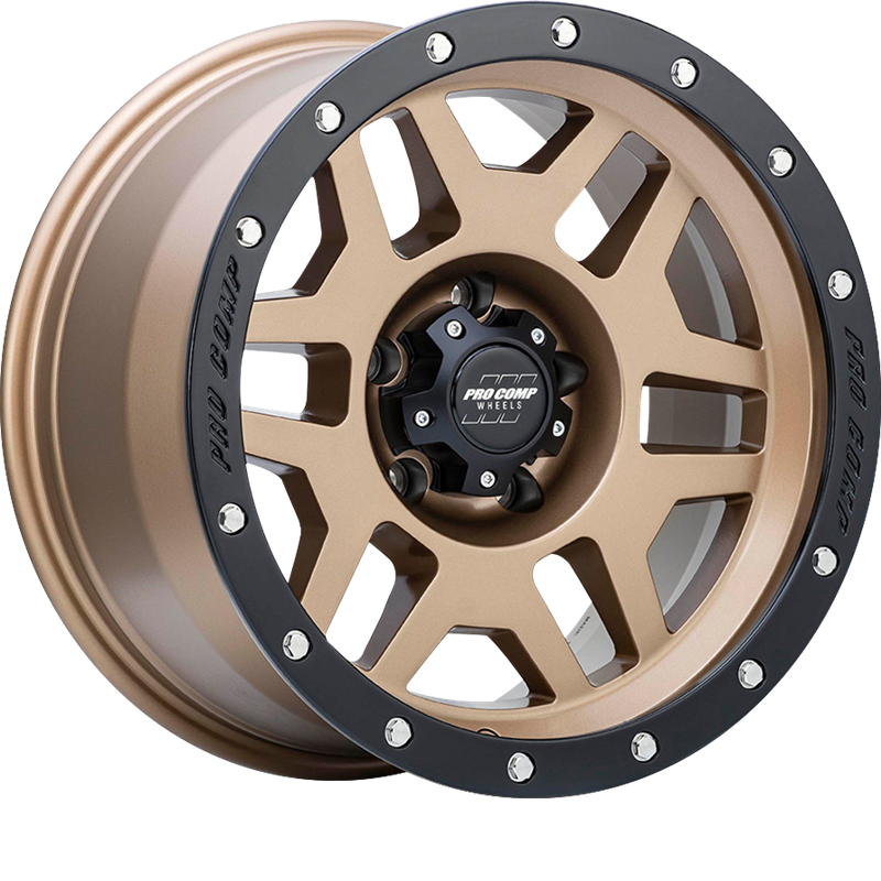 Pro Comp 17x9 PA41 Phaser Matte Bronze w/ Black Lip -6mm