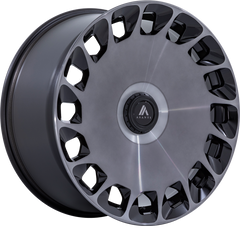 Asanti 20x9 ABL-45 Aristocrat Gloss Black w/ Machined Face and Double Dark Tint +15mm