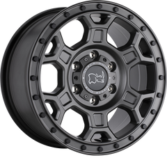 Black Rhino 16x8 Midhill Matte Gunmetal w/ Black Bolts +38mm