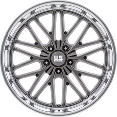 US Mags 20x10 U139 Santa Cruz Anthracite w/ Diamond Cut Lip +6mm