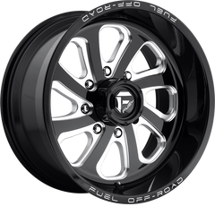 Fuel 20x9 D587 Flow Gloss Black Milled +1mm