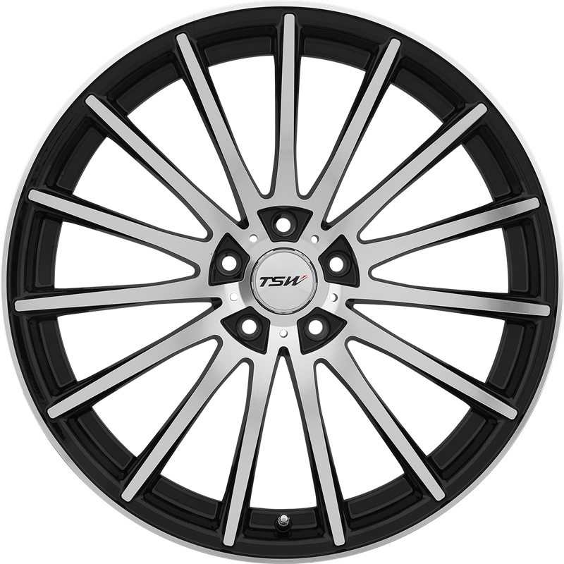 TSW 17x8 Chicane Gloss Black w/ Mirror Cut Face +32mm