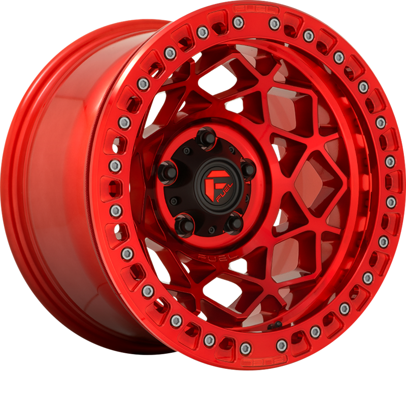 Fuel 17x9 D121 Unit Beadlock Candy Red -15mm