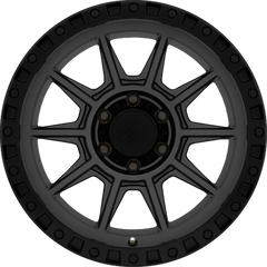 ATX Series 18x9 AX202 Cast Iron Black +0mm